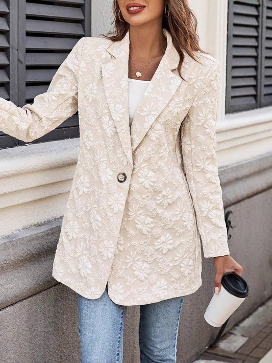 Giacca Flowers Cream