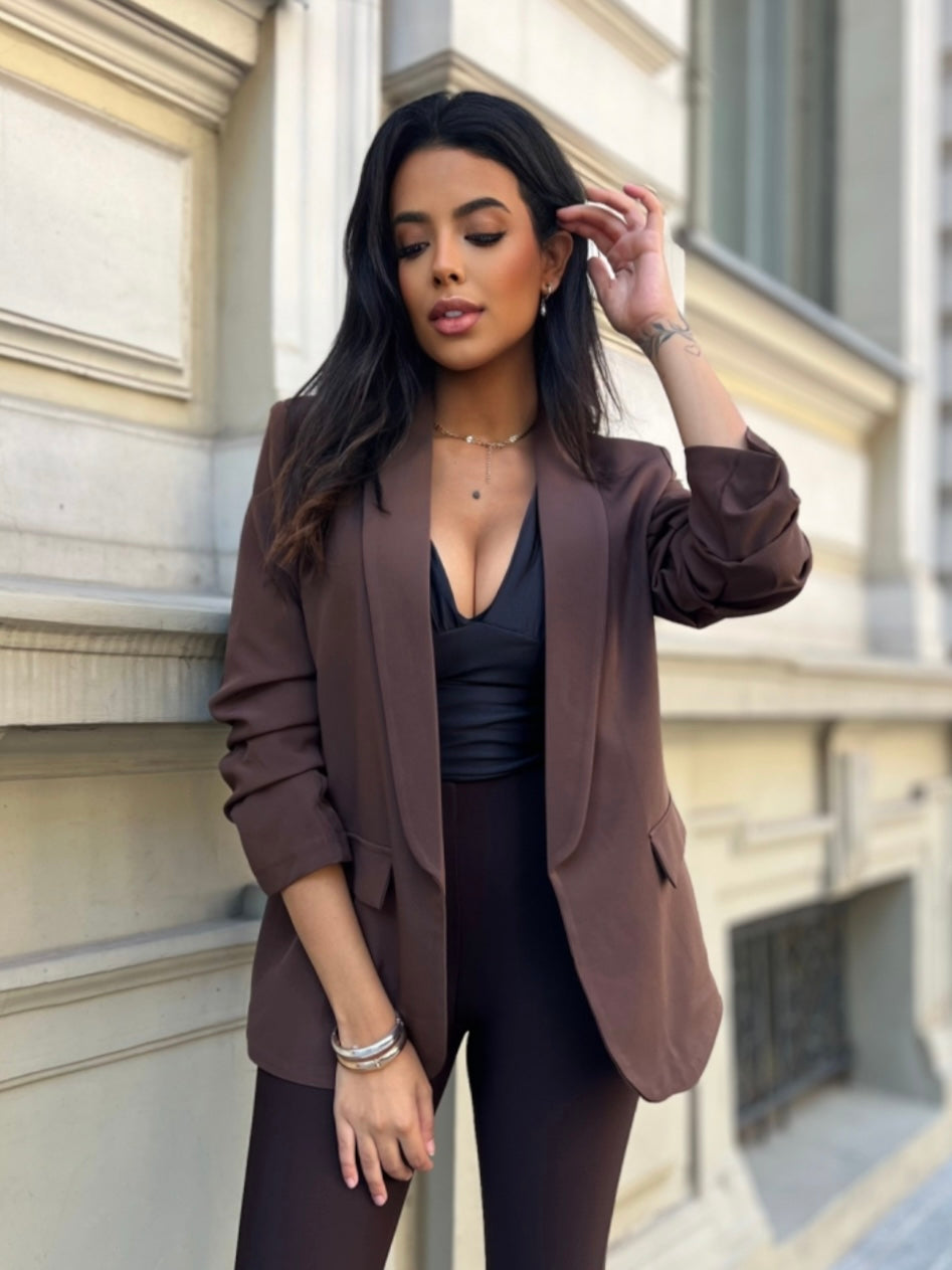 Giacca Basic Brown