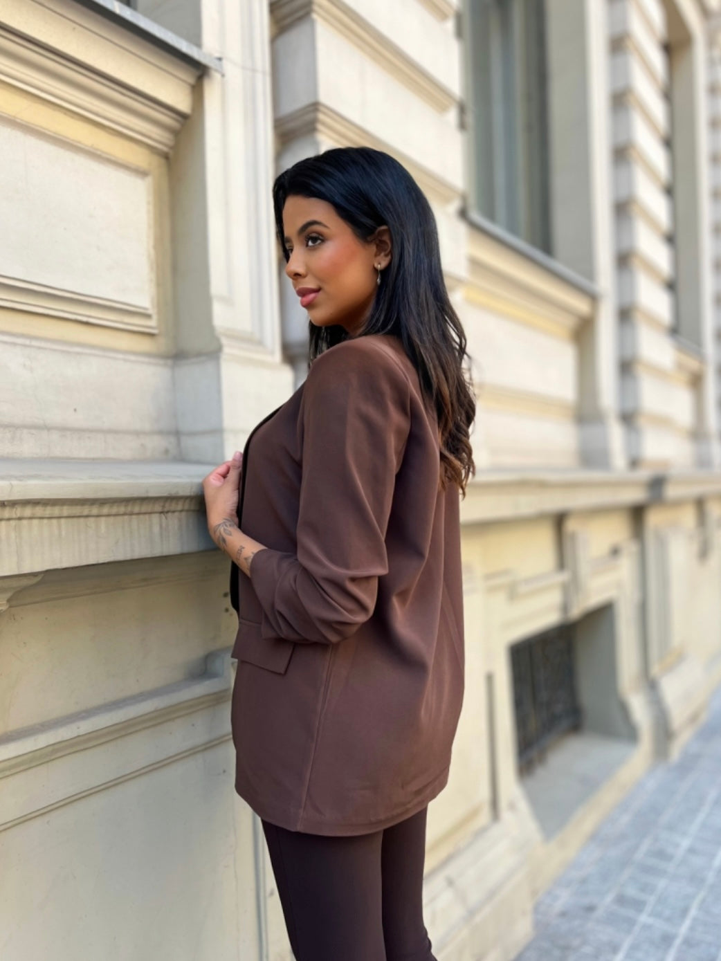 Giacca Basic Brown