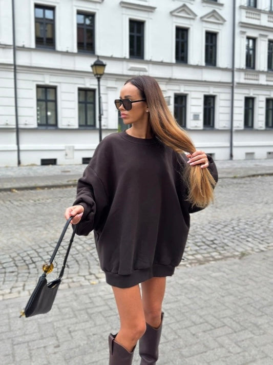 Abito Felpa Brown