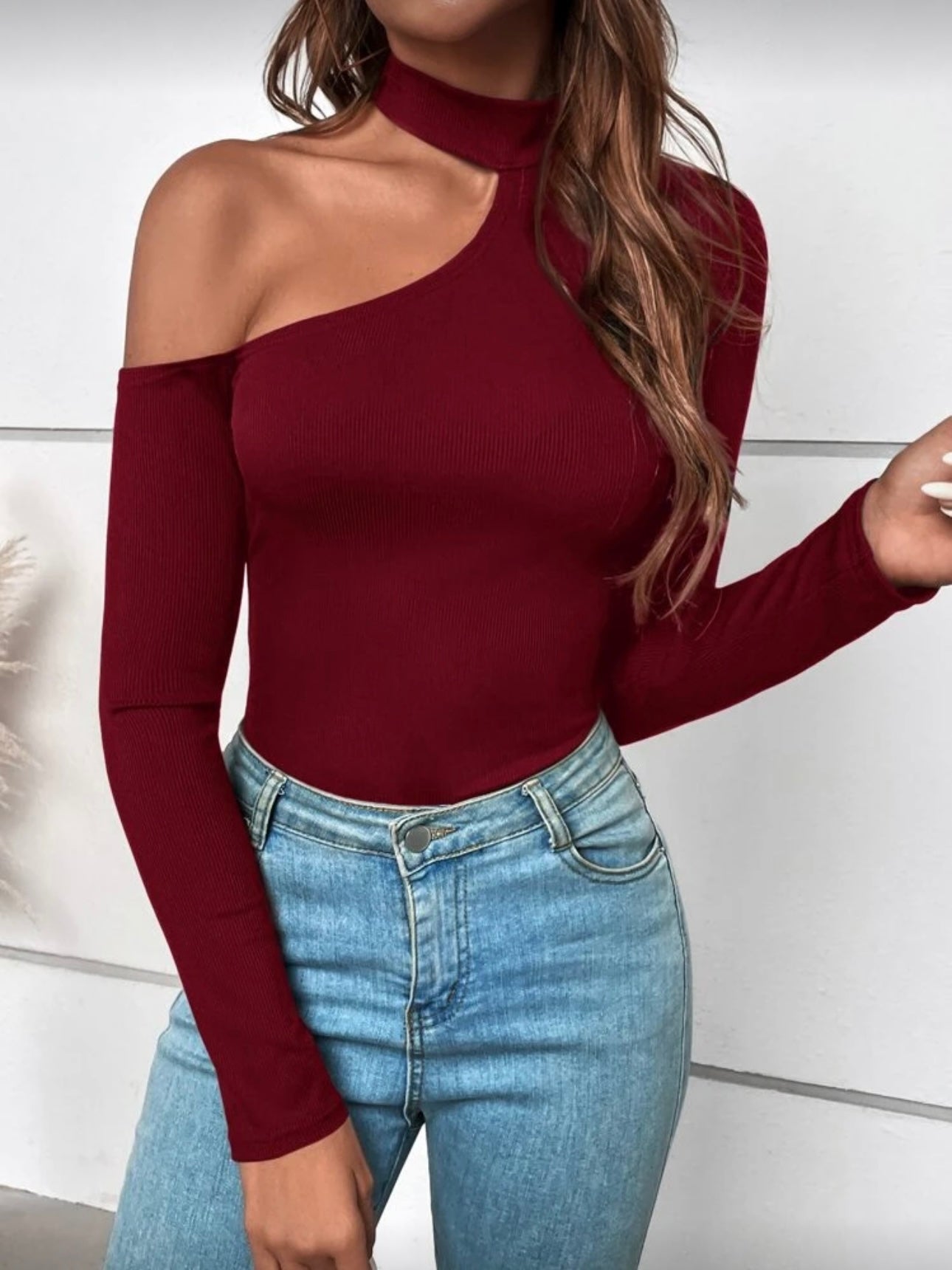 Maglia Crop Wine