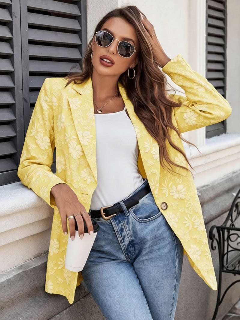 Giacca Flowers Yellow