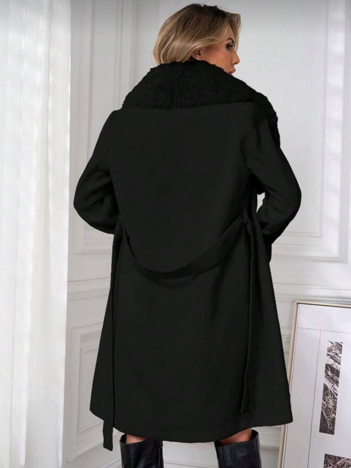 Cappotto Pelliccia Black