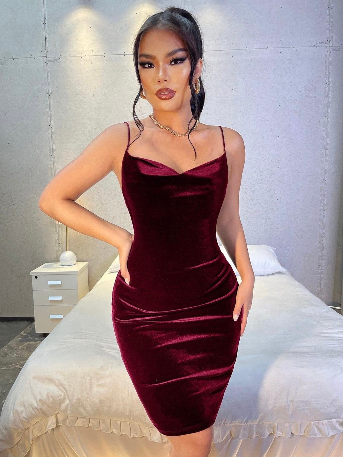 Abito Violet Bordeaux
