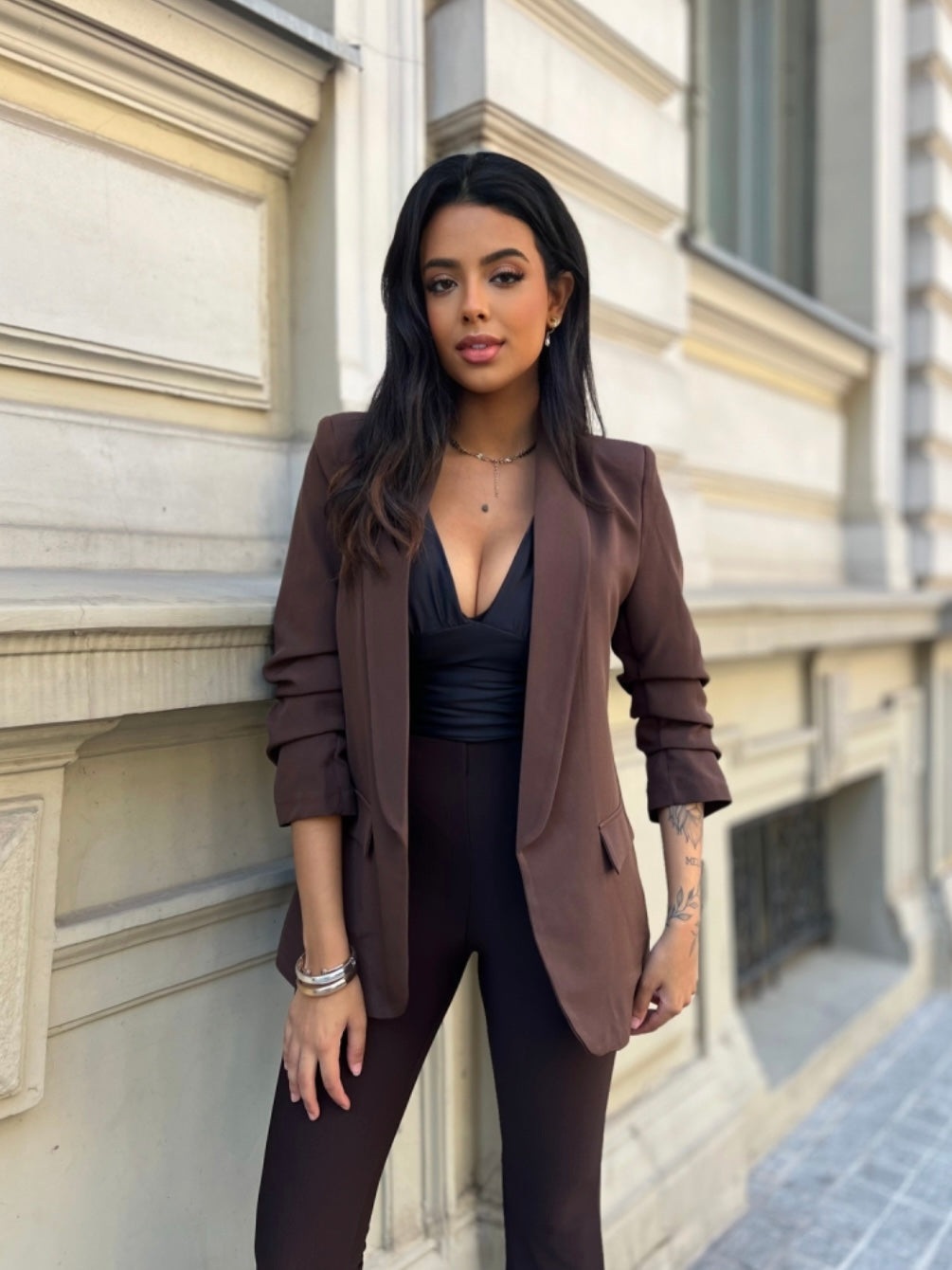 Giacca Basic Brown