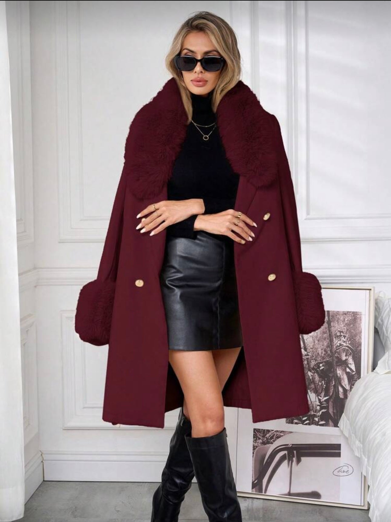 Cappotto Pelliccia Wine