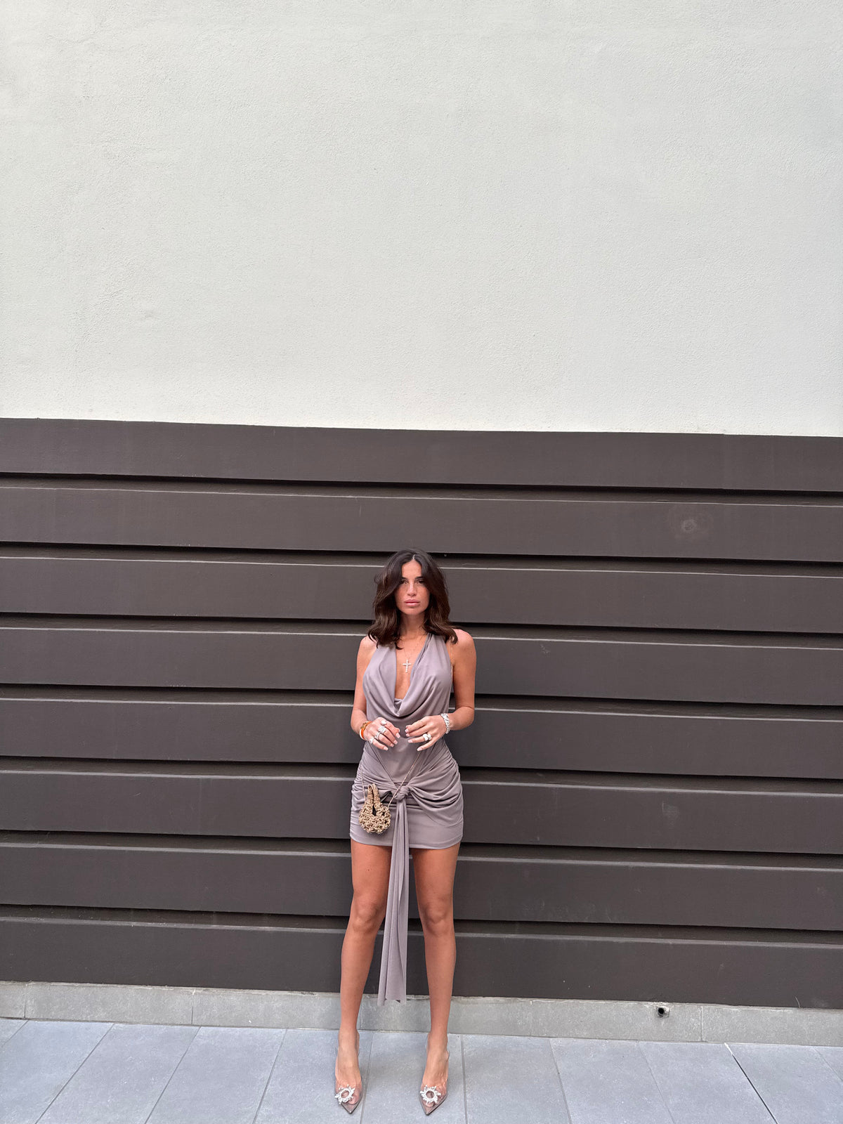 Abitino Aisha Grey - abito donna - DivaModaMilano