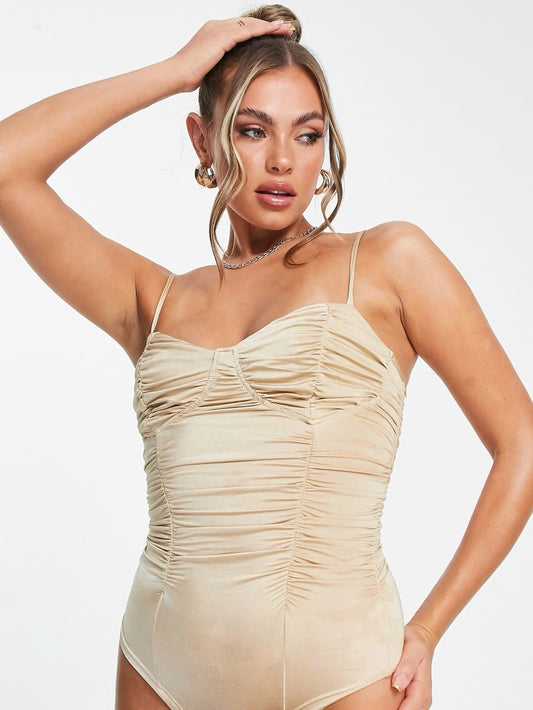 Body Parisian Beige - body donna - DivaModaMilano