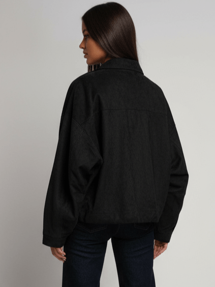 Bomber Maya Black - cappotto donna - DivaModaMilano