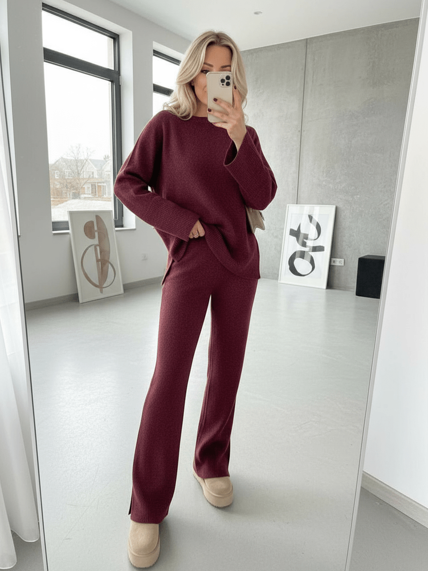 Coordinato Winter Wine - abito donna - DivaModaMilano