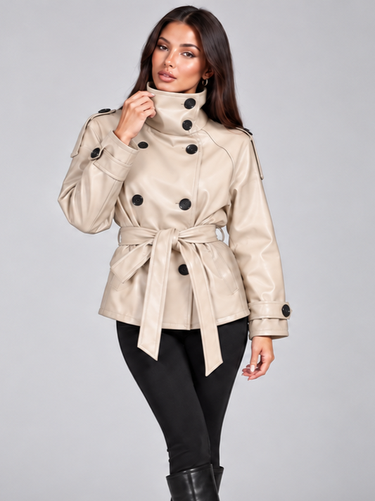 Cappotto Trendy Beige, dettaglio del design