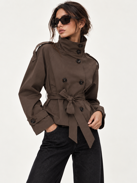 Trench Celine Brown, dettaglio del design