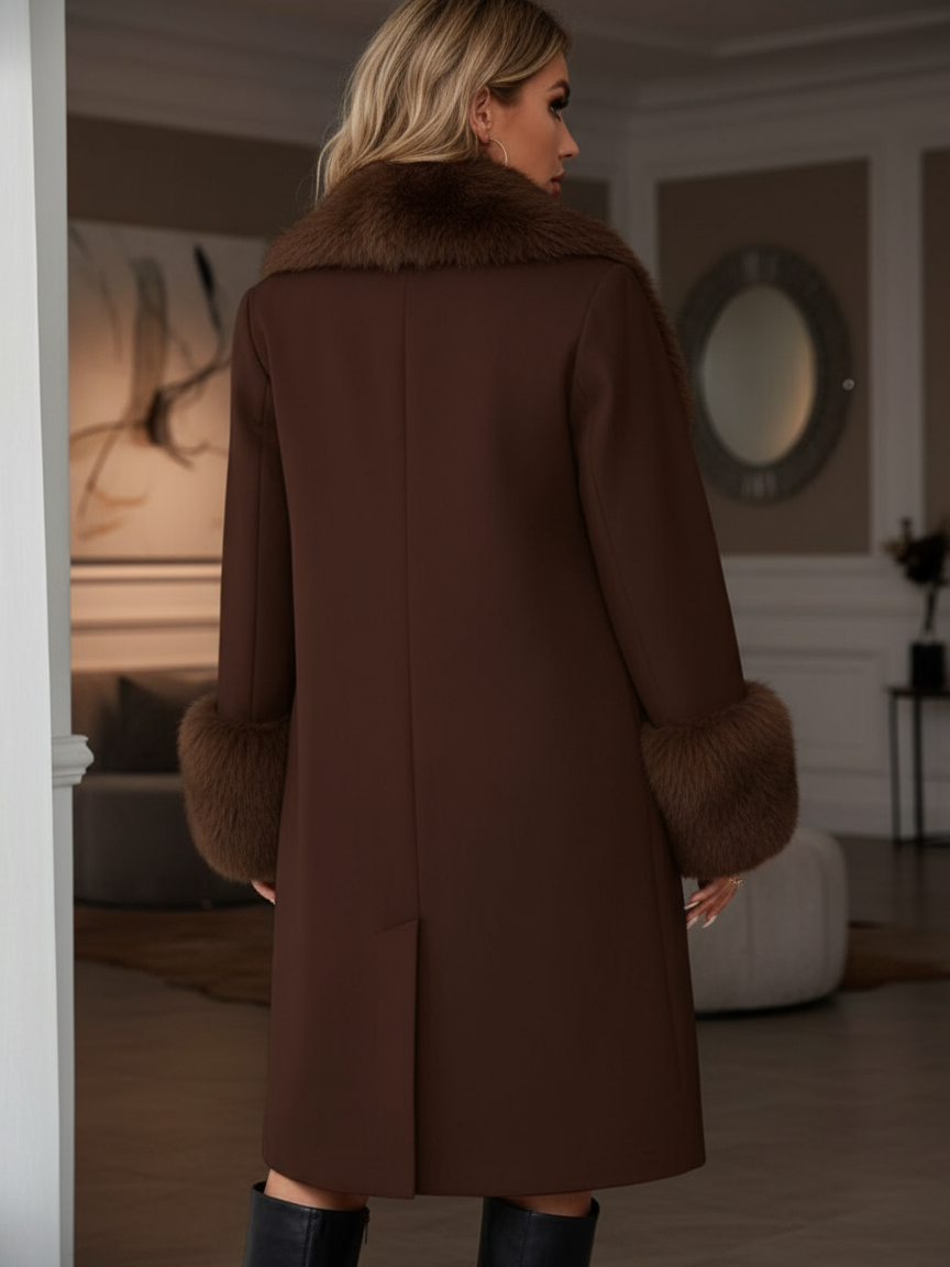 Cappotto Pelliccia Brown