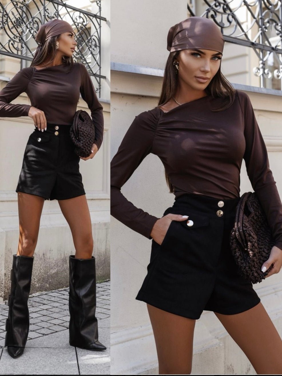 Maglia Cloè Brown - body donna - DivaModaMilano