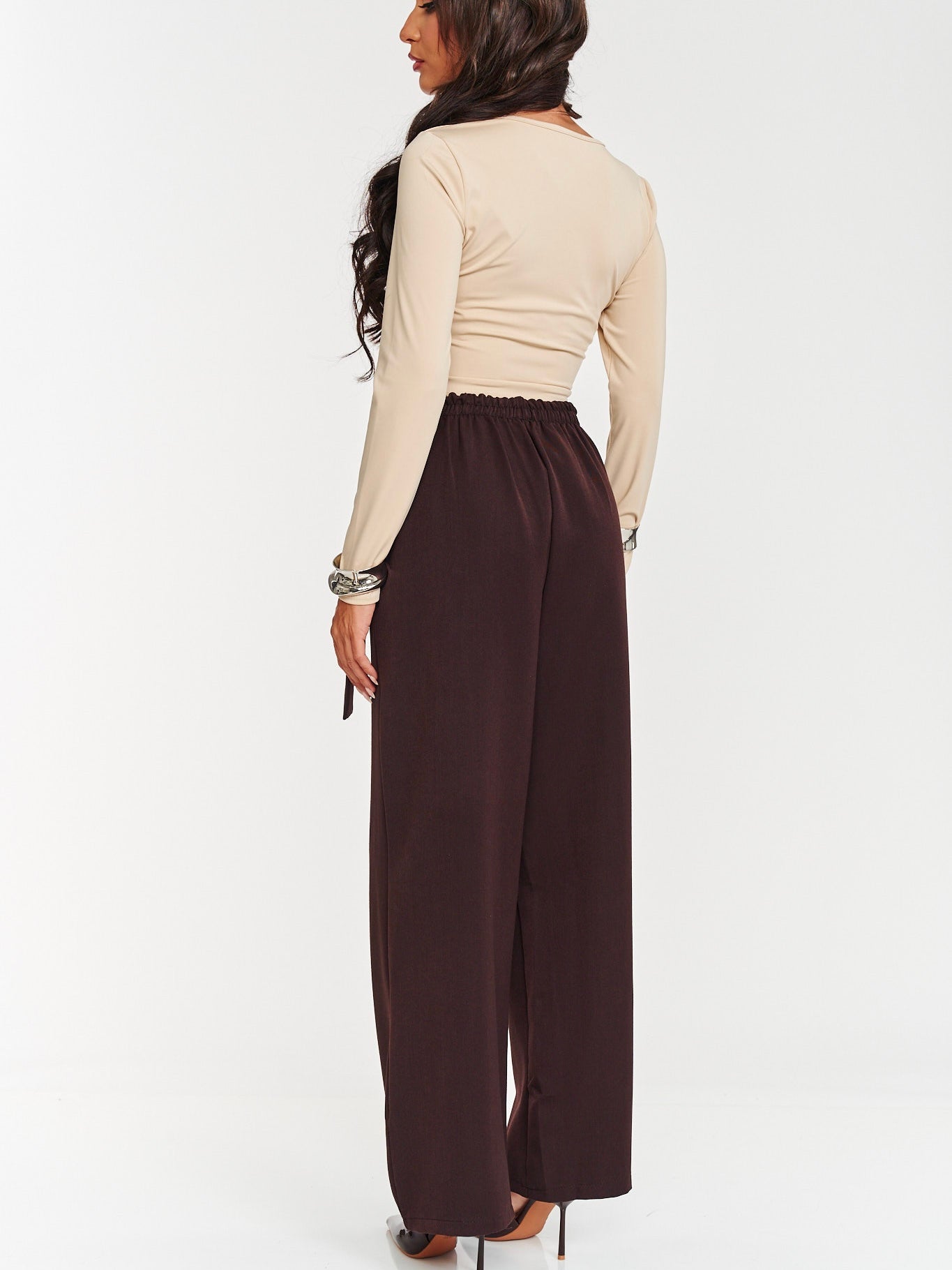 Pantalone Vew Brown - pantalone donna - DivaModaMilano