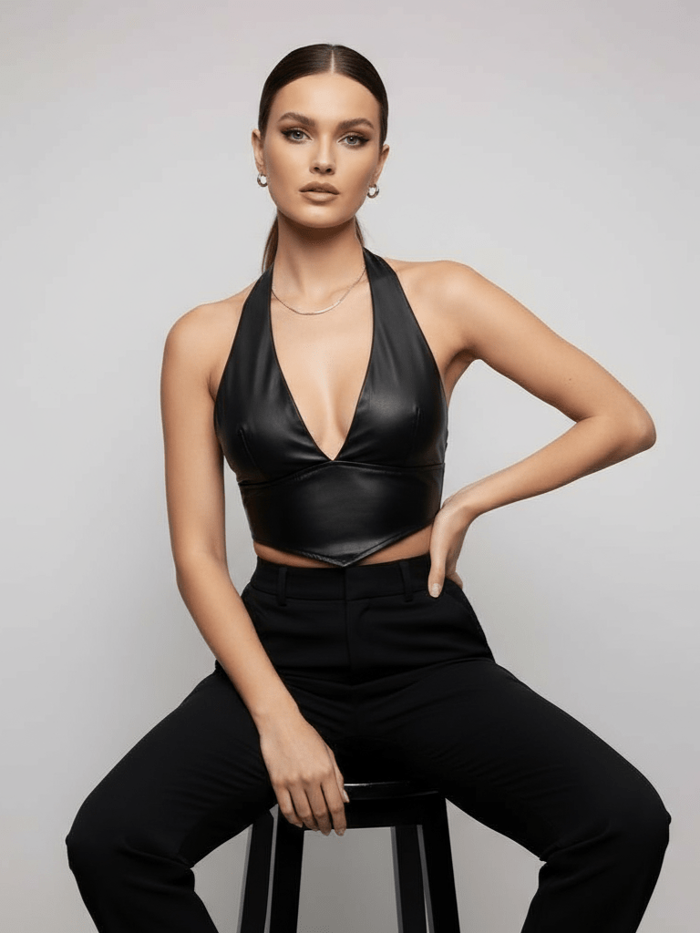 Top Melany Black - top donna - DivaModaMilano
