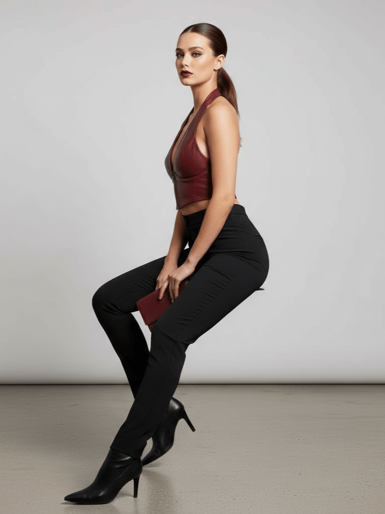 Top Melany Wine - top donna - DivaModaMilano