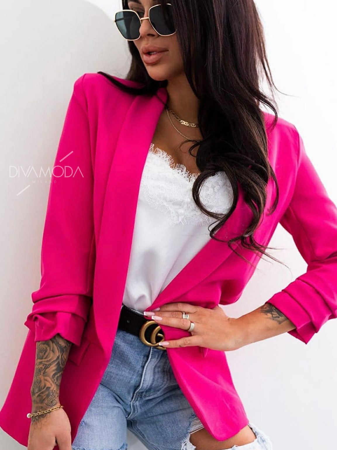 Giacca Basic Fucsia