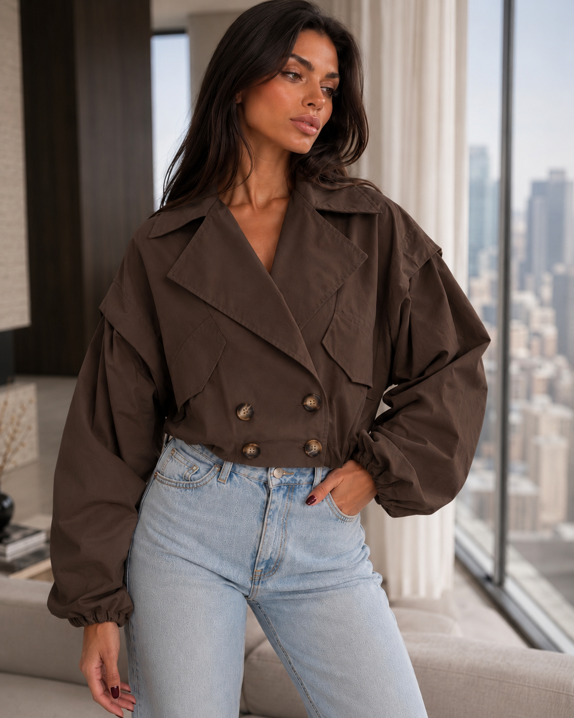 Trench Mavi Brown