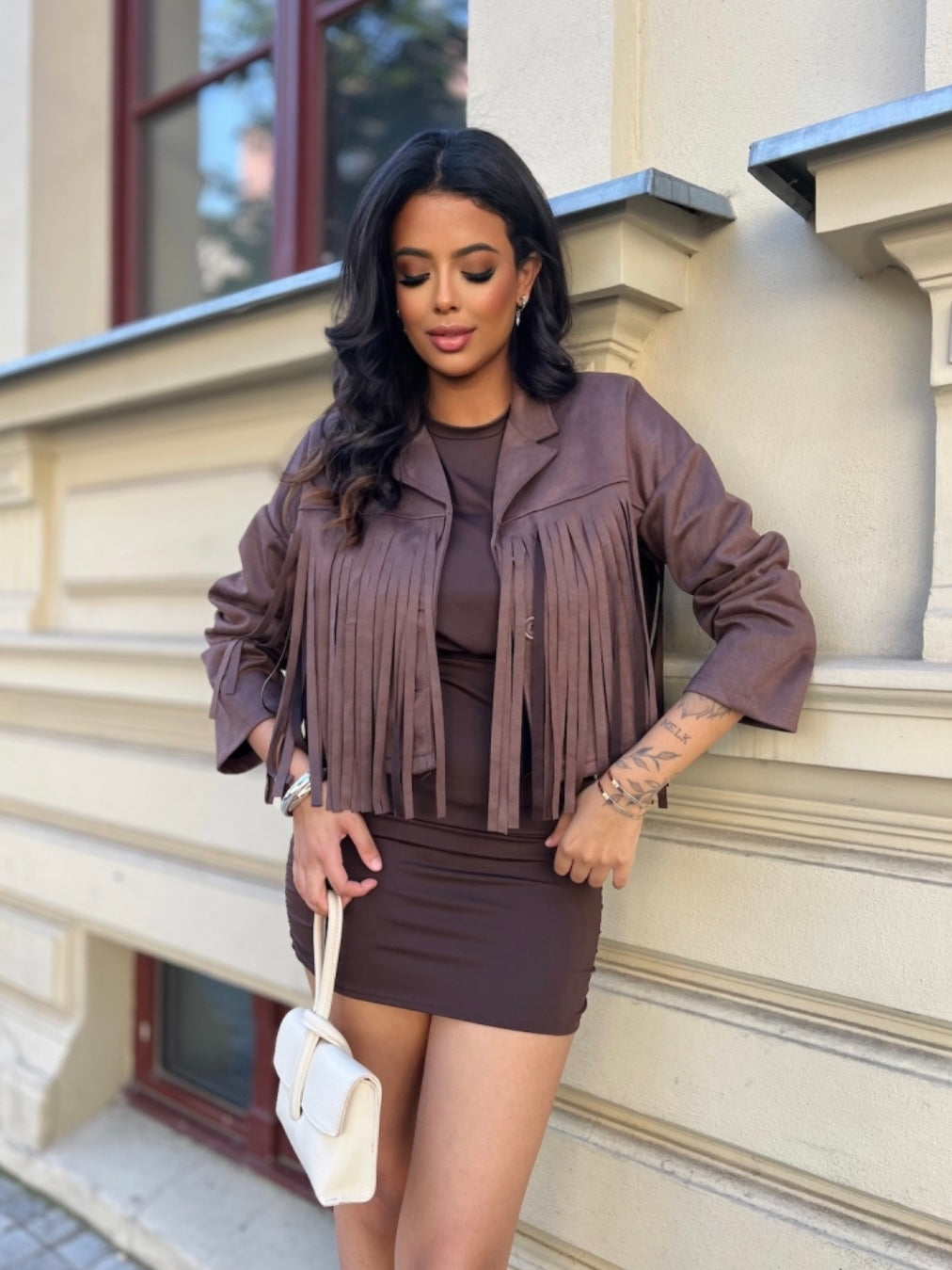 Giacca West Brown