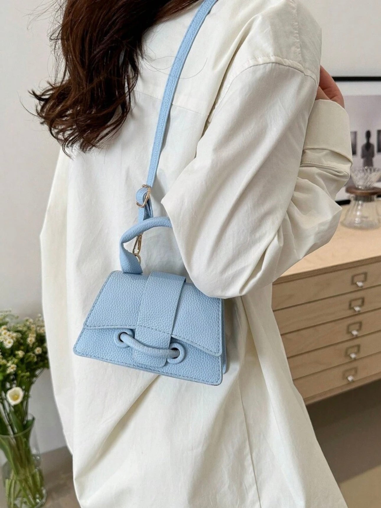 Borsa Kelly azzurra