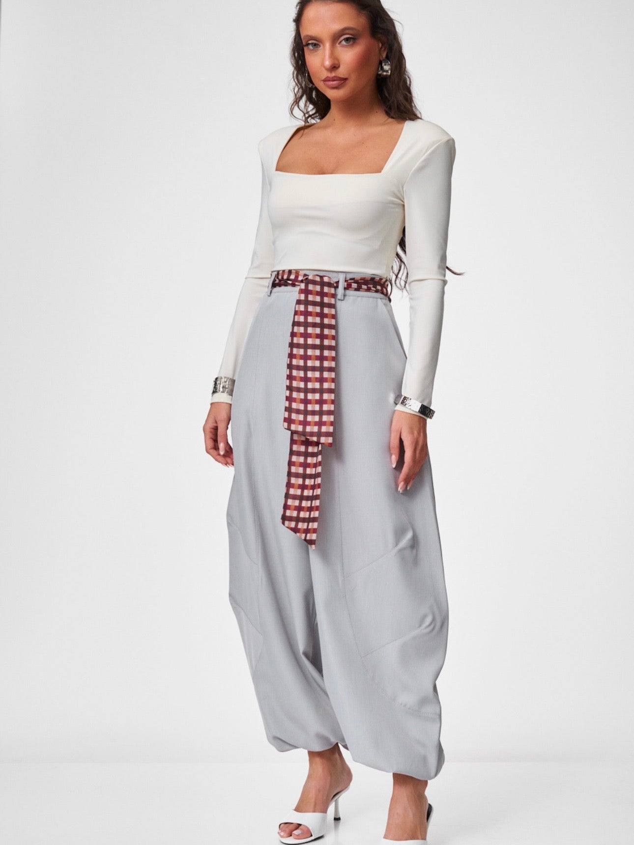 Pantalone Over Grey