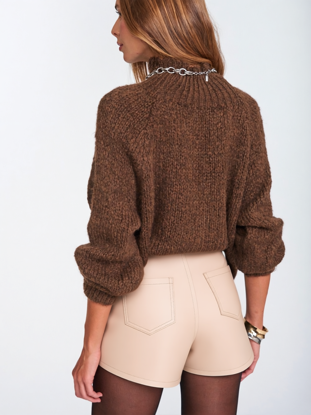 Shorts Culotte E Beige