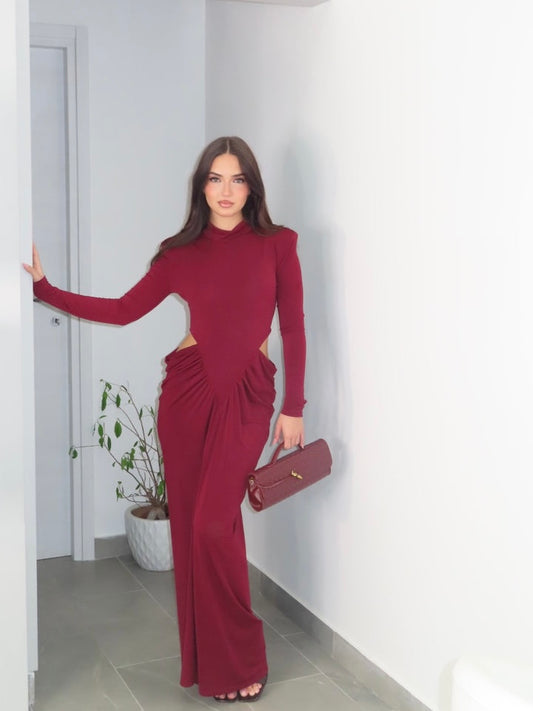 Abito Stefy L  Wine