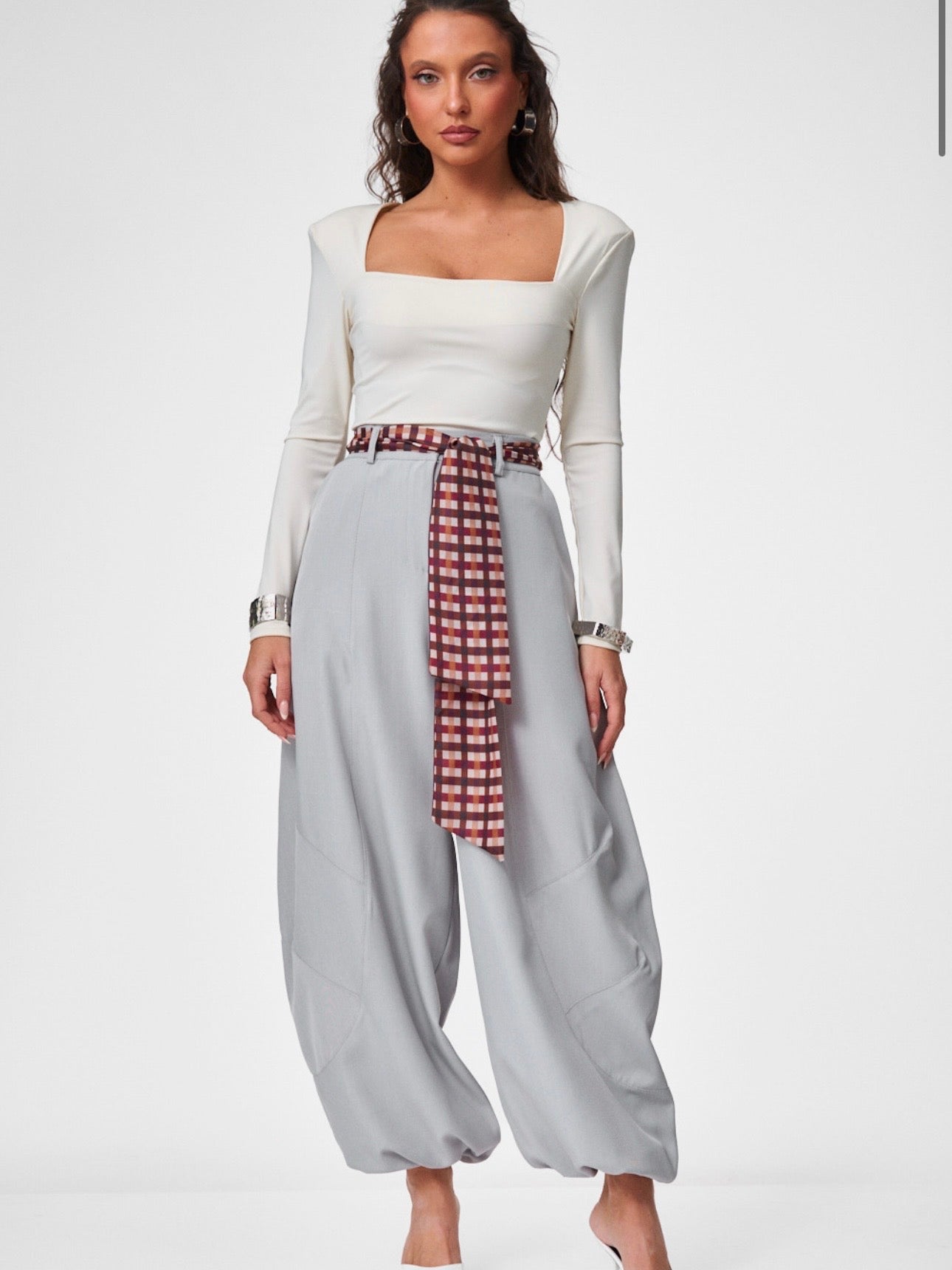 Pantalone Over Grey