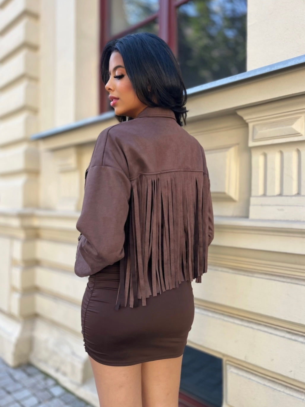 Giacca West Brown