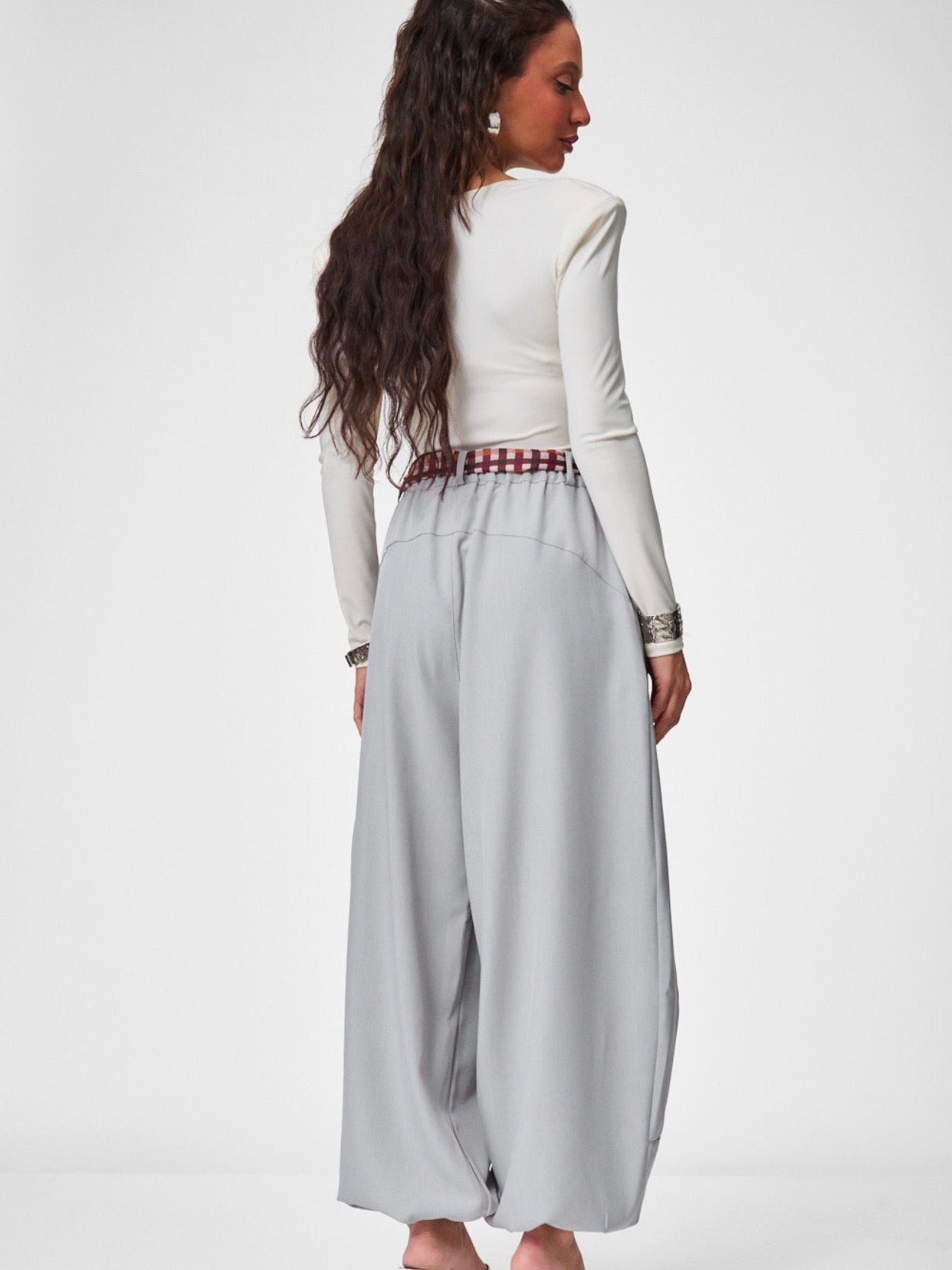Pantalone Over Grey