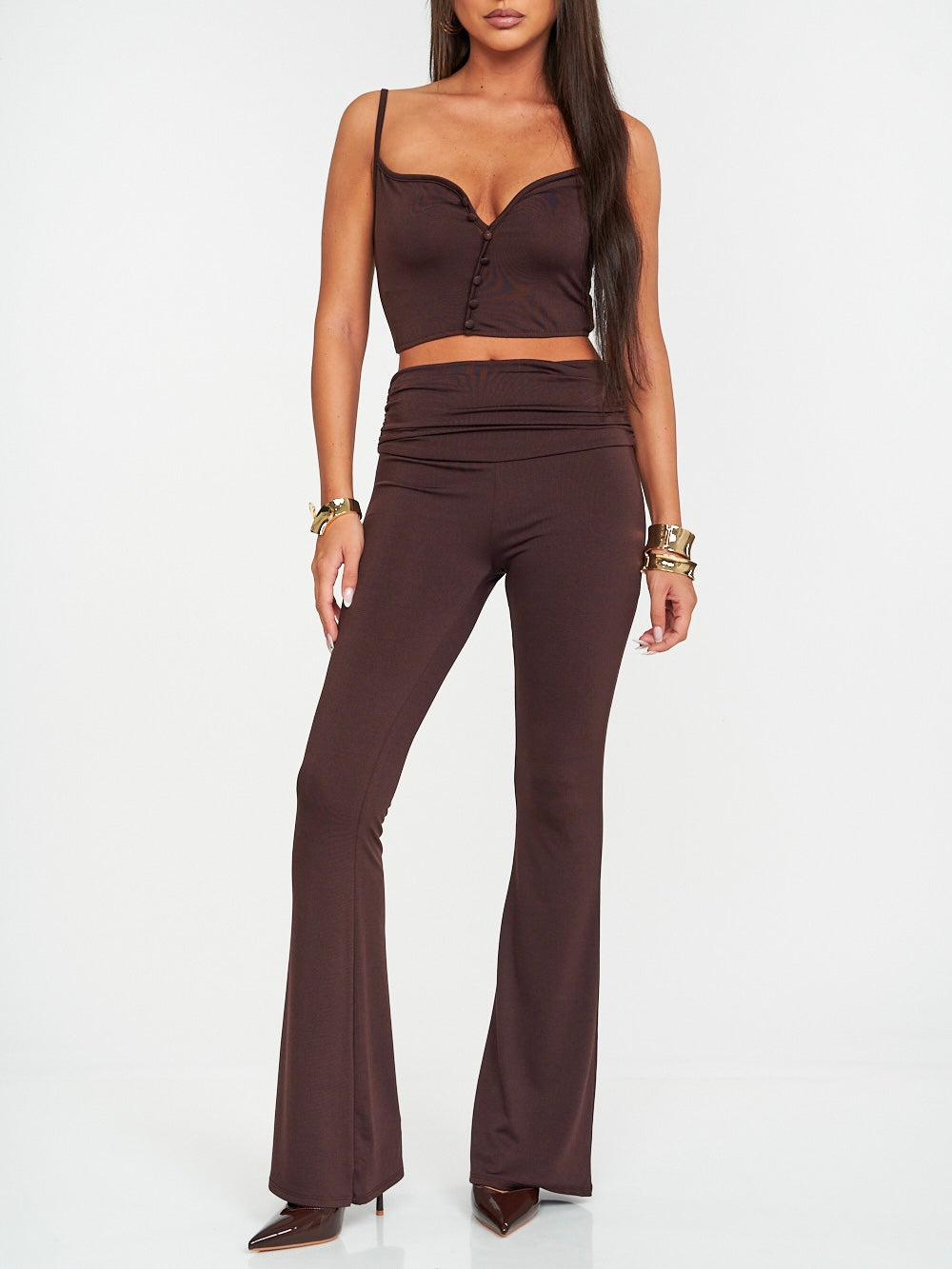 Pantaloni Sandy Brown