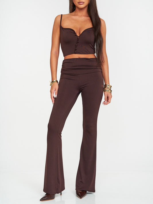 Pantaloni Sandy Brown