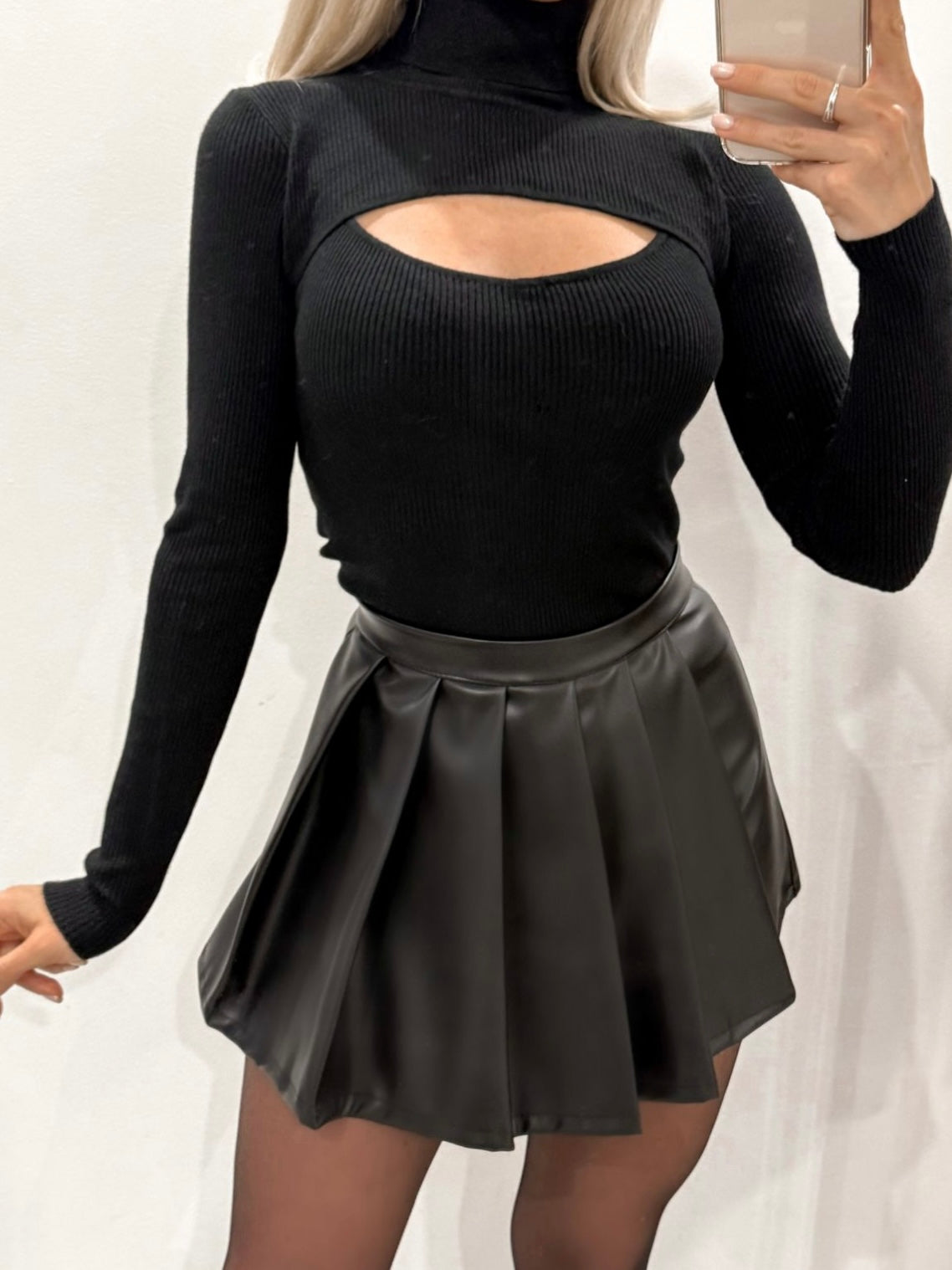 Maglia Scollo Quadrato Black