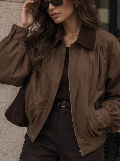 Cappotto Jersey Brown