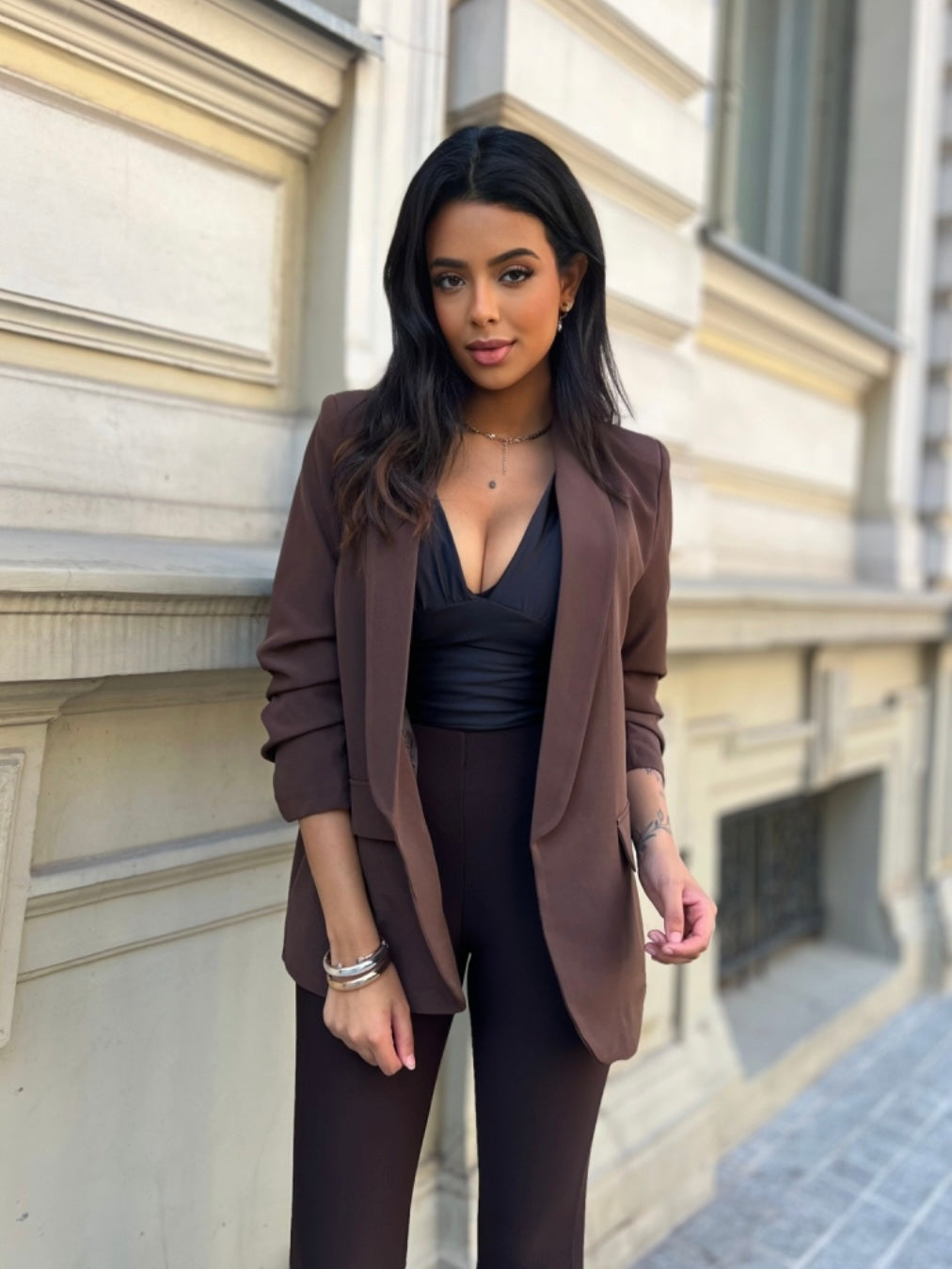 Giacca Basic Brown
