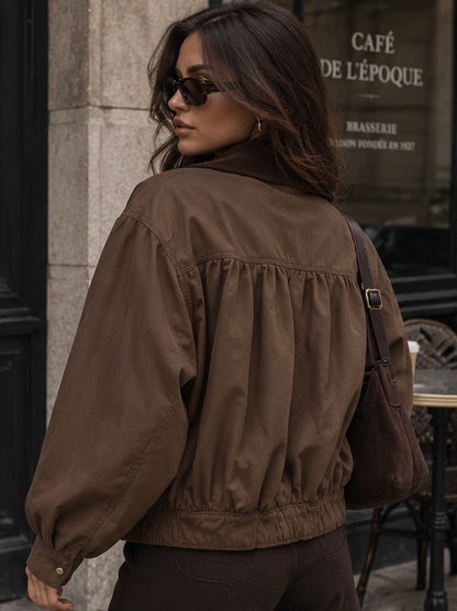 Cappotto Jersey Brown