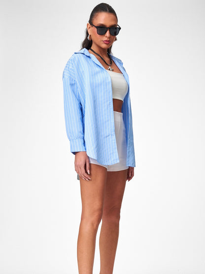 Camicia Casual Blu