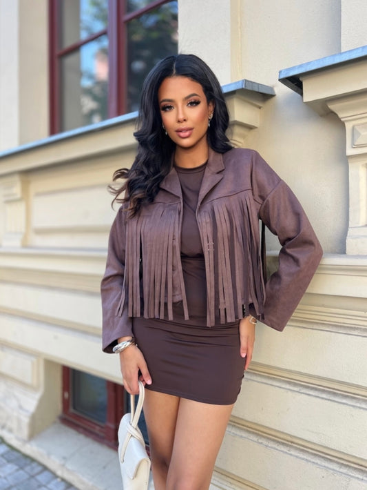 Giacca West Brown