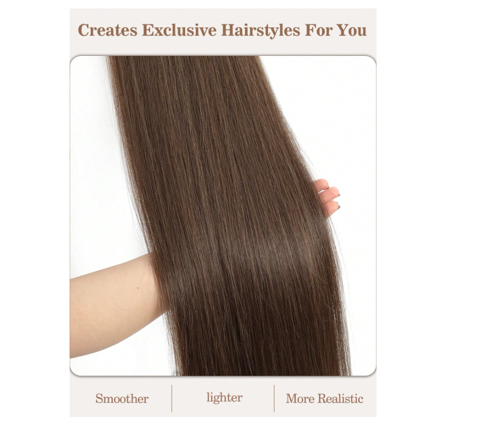 Extension Capelli Lisci Castani