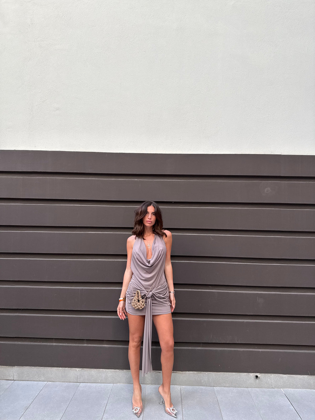 Abitino Aisha Grey - abito donna - DivaModaMilano