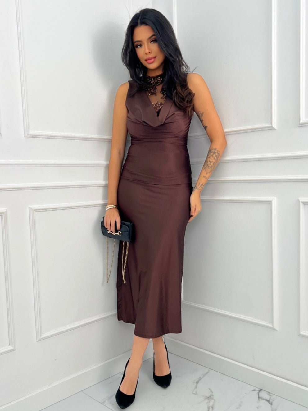 Abito Cherry Brown - abito donna - DivaModaMilano