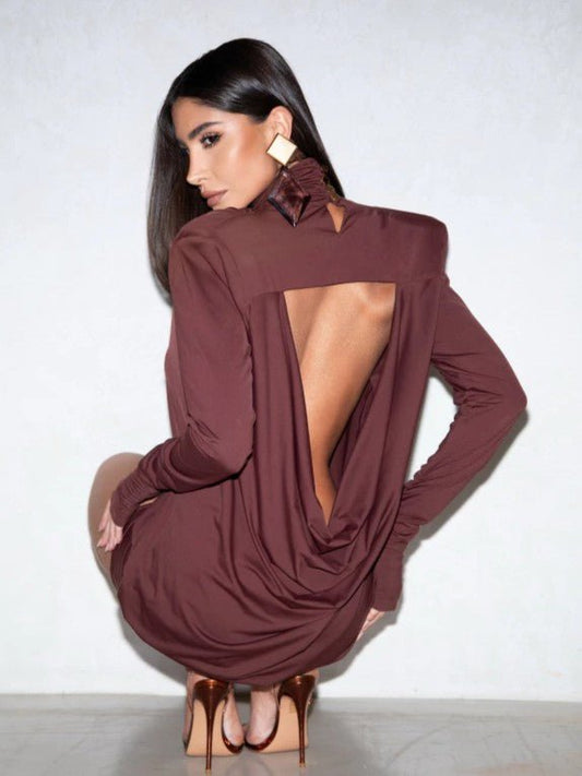 Abito Chic Brown - abito donna - DivaModaMilano