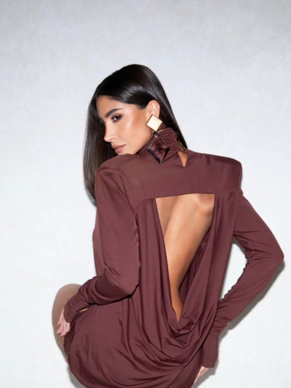 Abito Chic Brown - abito donna - DivaModaMilano