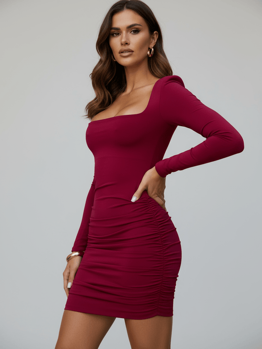 Abito Cloé Wine - abito donna - DivaModaMilano