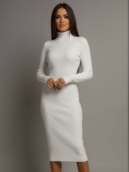 Abito Cool White - abito maglia donna - DivaModaMilano