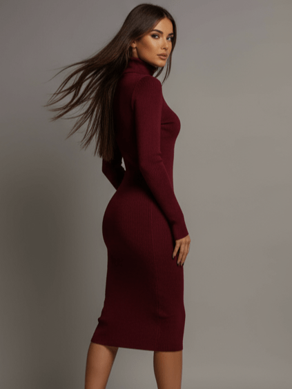 Abito Cool Wine - abito maglia donna - DivaModaMilano