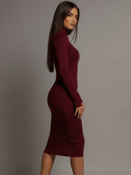 Abito Cool Wine - abito maglia donna - DivaModaMilano