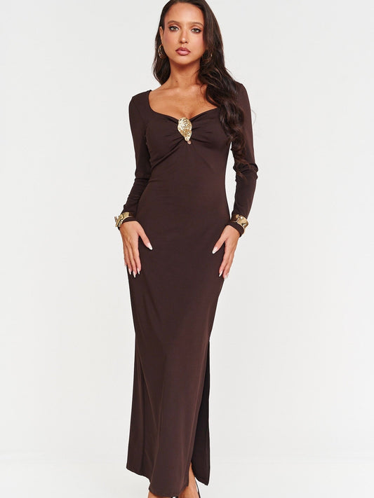 Abito Deva Brown - abito donna - DivaModaMilano