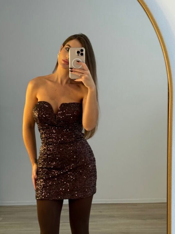 Abito Heart Brown - abito donna - DivaModaMilano